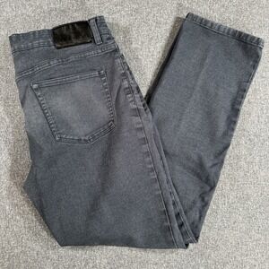English Laundry Mens Gray Slim Straight Jeans Stretch Pants 36x32